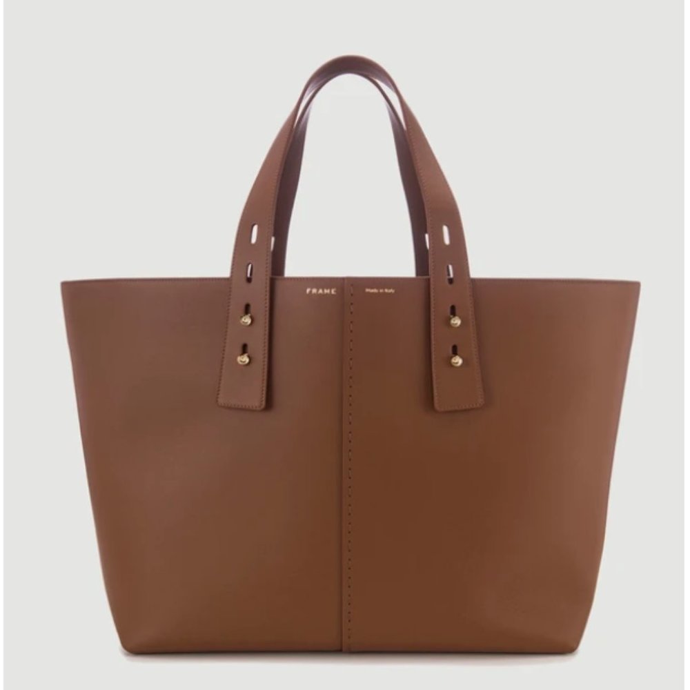 Frame Brown Leather Tote Bag